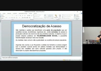 Oficina Online de Elaboração de Projetos para FMIC e Fomteatro