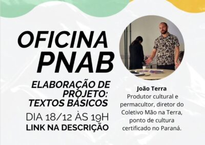 Oficina: Elaboração de Projetos com João Terra
